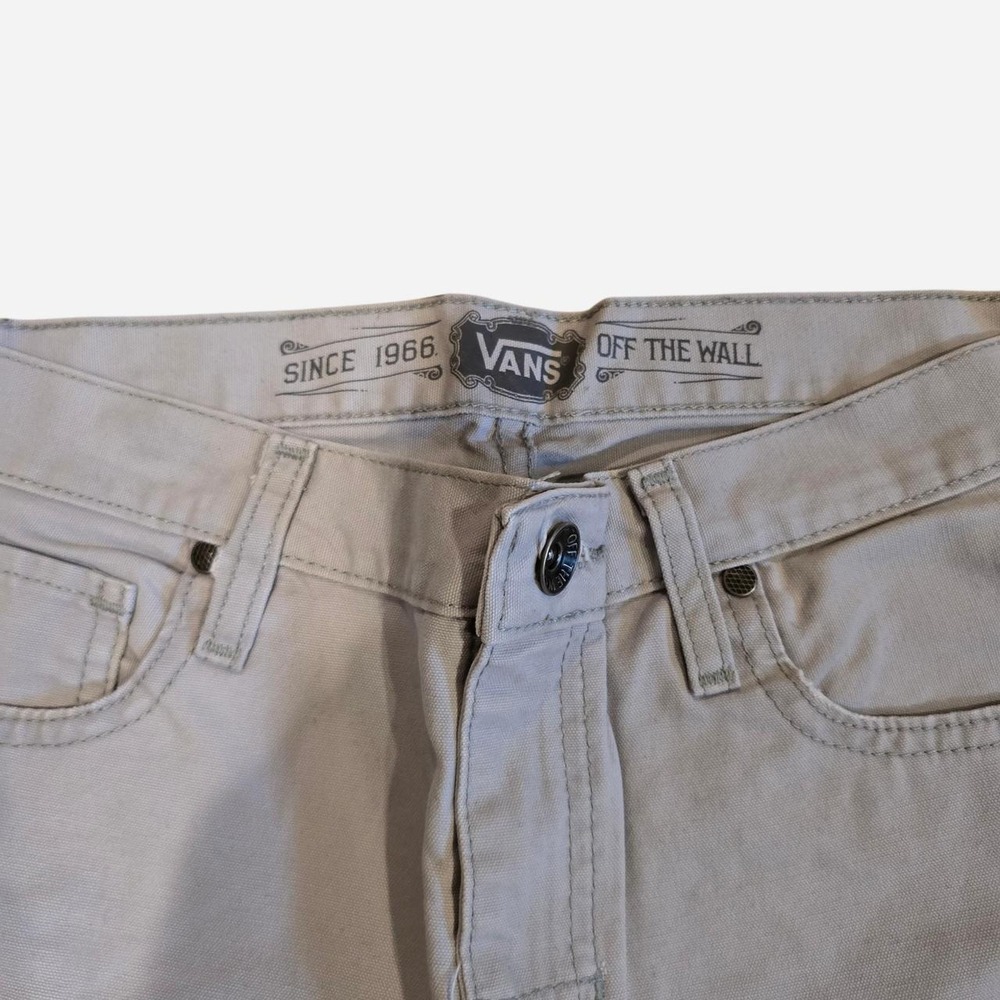 Vans light gray straight leg jeans